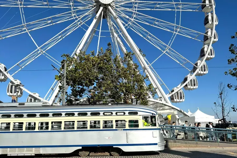 A roda gigante SkyStar no Fisherman's Wharf