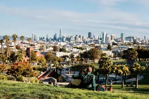 화창한 오후의 Dolores Park